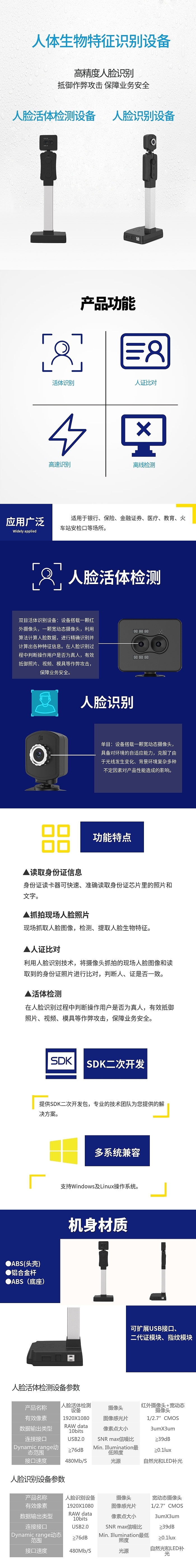 雙目人臉活體檢測設(shè)備